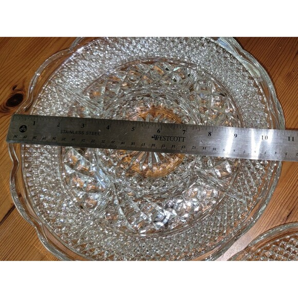 Anchor Hocking 11" Wexford glass 5 Section Relish Veggie Snack Serving Platter - Picture 7 of 16